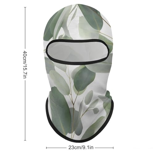 Balaclava para Hombres Máscara de Esquí Hojas de Eucalipto Máscara Facial de Invierno para Ciclismo miniatura 2