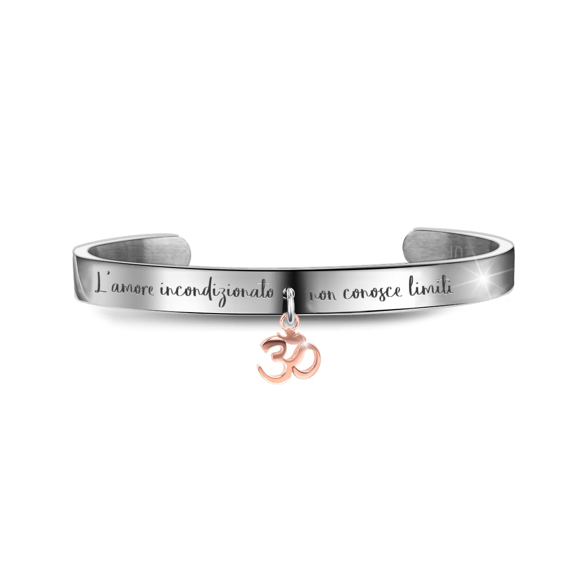 Aloha Bracciali in acciaio per donna con frasi su amicizia, amore e sogni