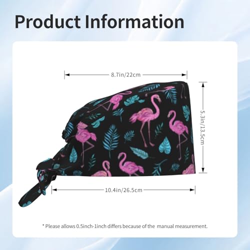 Image of Breathable Working Cap with Adjustable Sweatband Scrub Cap for Men /Women