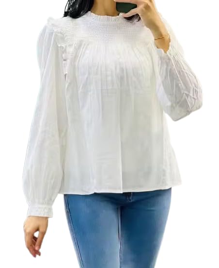 Image of Shreyam Girl's & Women's Solid A-Line Ruched Puff Sleeve Maxi Long Evening One Piece Long Dress for Women Stylish
