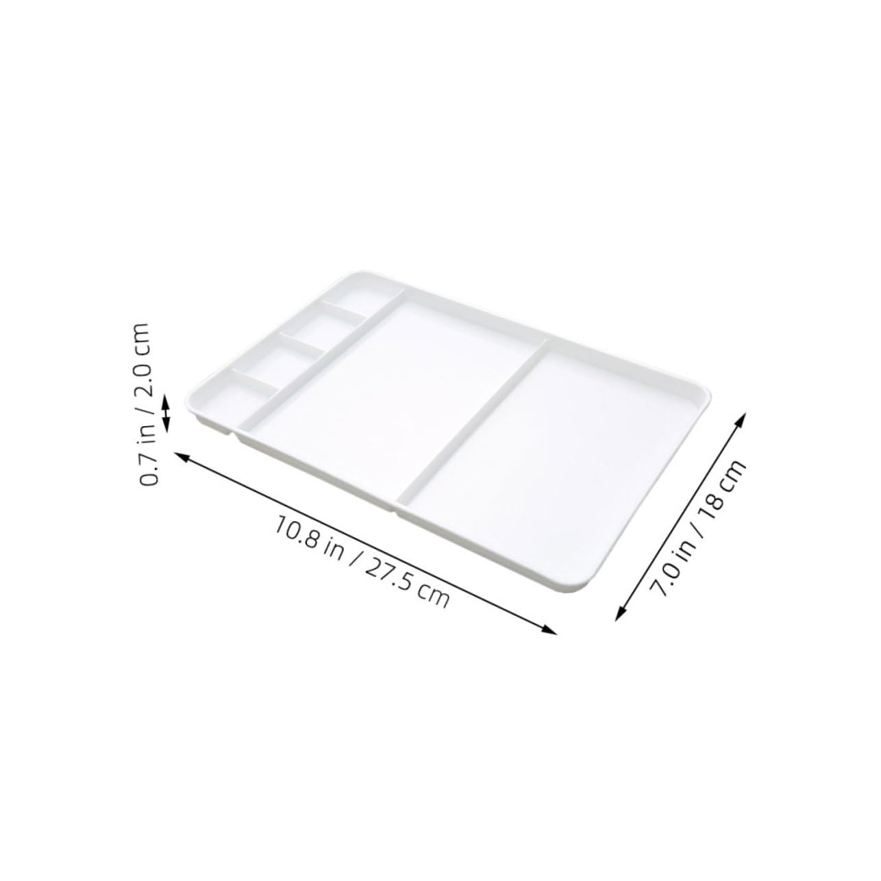 TOPBATHY Palette Plastique pour Peinture Aquarelle Compartiments Palette de Mélange Résistante PP Lisse pour Artistes et Bricolage