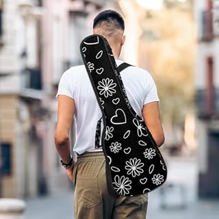 JRHEJTHH Housse imperméable durable pour ukulélé avec épaules réglables pour ukulélé de 53,3 cm, 58,4 cm, 61 cm d’épaisseur, motif léopard, rose, Multicolore., 25.9x9x3.1in/66x23x8cm, Moderne - Les Beatles, Paul McCartney, John Lennon, RIngo Starr, George Harrison JRHEJTHH Housse imperméable durable pour ukulélé avec épaules réglables pour ukulélé de 53,3 cm, 58,4 cm, 61 cm d'épaisseur, motif léopard, rose, Multicolore., 25.9x9x3.1in/66x23x8cm, Moderne – Image 5