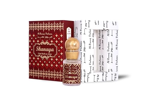 Image of Al-Burooj Perfumes Shanaya Luxury Unisex 100% Alcohol Free Long Lasting Attar Liquid Perfume (12 Ml) Floral Attar (Musk, Amber, Citrus, Woody, Rose, Spicy)