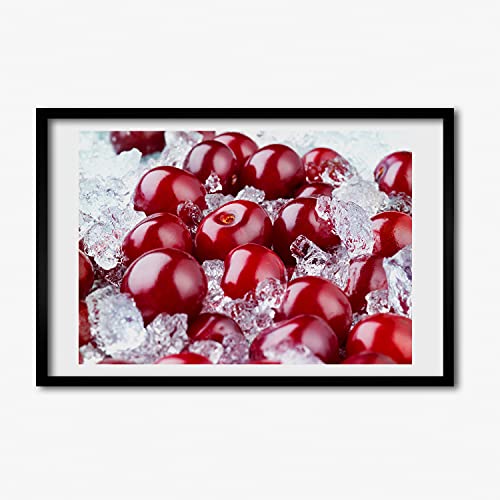 Cadre en bois décoratif Tulup 60x40 cerise glacée au design moderne