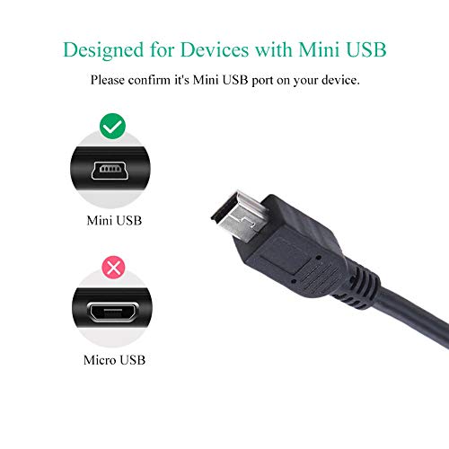 Dtol Ps3 Controller Charger Cable Ring Mini Usb Data Charging Cord For Ps Move Playstation 3 Wireless Controller, Ti84 Plus Ce, Digital Camera 10Ft 2 Pack #TOP1