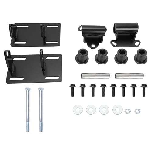 ALMULOO Engine Mounts Kit Compatible with 1982-2005 Chevrolet S10 GMC S15 LS LS1 LS2 LS Replacement for 14005KU Motor Mount Adapter