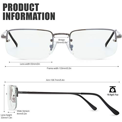 Image of The Fresh Minimalist Small Rectangular Sunglasses Clear Eyewear - Exquisite Packaging