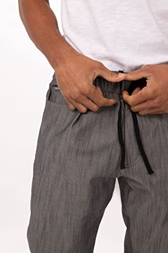 Chef Works PBE01BWS2XL Pantaloni da Chef, a Righe