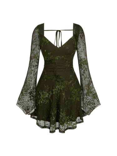 slim fit dress slacks Apple Cider Mini Dress Green