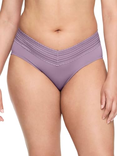Image of Warner's womens No Pinching No Problems Dig-free Comfort Waist With Lace Microfiber Hipster 5609j
