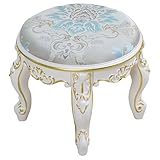 Honey Zone アンティーク調 猫脚 ドレッサーチェア 化粧椅子 ヨーロピアン スツール ABS樹脂 軽量 丈夫 鏡台用 女性向け 玄関の靴脱ぎ履き 寝室 待合室 おしゃれ レトロ (D1) (B1)