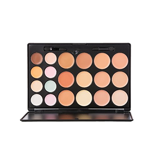 FantasyDay Pro 20 Colors Cosmetics Cream Contour and Highlighting Makeup Kit With Brush- Contouring Foundation/Concealer Palette Camouflage Makeup Palette