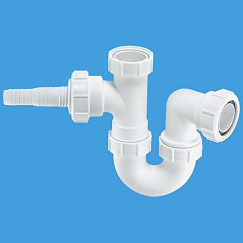 McAlpine WM2 White Sink Trap with Nozzle Cover