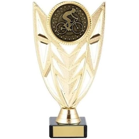 Cycling Gold Trophy with Marble Base Cover