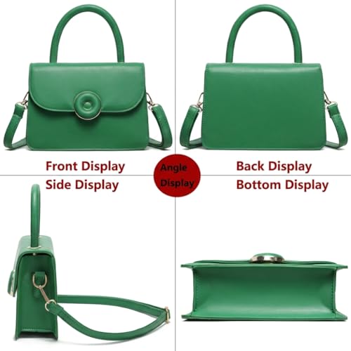 Image of Mini Crossbody Bag for Women, Cute Mini Purse, Ladies Small Top Handle Satchel, Trendy Daily Clutch PU Leather