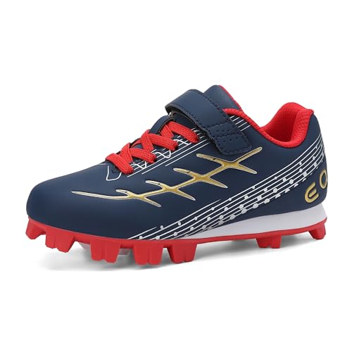 EQW Kids Baseball Cleats for Boys & Girls Softball Cleats | Comfortable, Non-Slip, Durable | Little Kid to Youth
