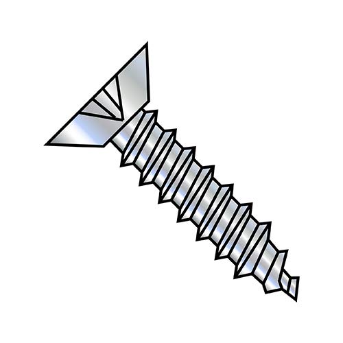 Tornillo autorroscante Phillips cabeza plana 8-18X1/2 Zinc