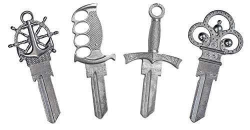 Lucky Line Forged House Key Blanks Variety 4 Pack in SC1 (B300CS)