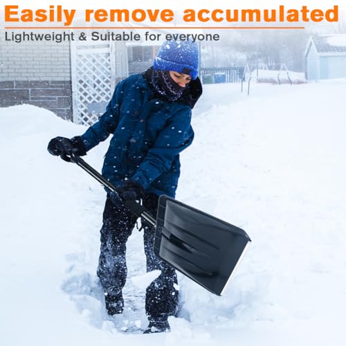 Snow Shovel, 2025 New Upgrade Large-Capacity Lightweight Aluminum Portable Snow Removal Tool, Parent-Child Playing Snow Shovel, Shovel for Car Driveway, Garden, Camping (Black) Snow Shovel, 2025 New Upgrade Large-Capacity Lightweight Aluminum Portable Snow Removal Tool, Parent-Child Playing Snow Shovel, Shovel for Car Driveway, Garden, Camping (Black)