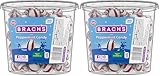 Brach's Bobs Sweet Stripes Soft Peppermint Candy, 160 Individually-Wrapped Pieces, 28 Ounce Jar (Pack of 2)