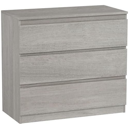 HOMCOM Cajonera con 3 cajones para dormitorio