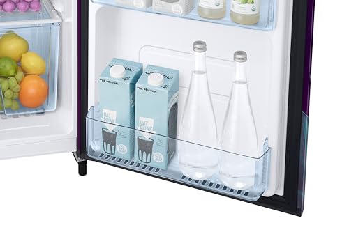 Image of Samsung 183 L, 4 Star, Digital Inverter, Direct-Cool Single Door Refrigerator (RR20H27249R /NL, Paradise Bloom Purple, Single Touch Defrost, 2026 Model)