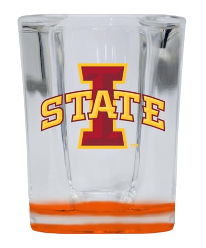 Vasos cuadrados shot 2 oz base naranja 2 unidades