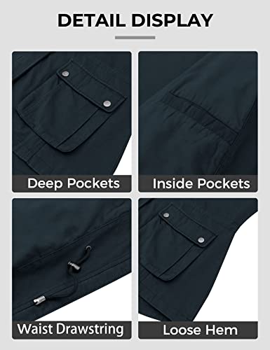 Soularge Women's Plus Size Military Cotton Jacket with Detachable Hood 6