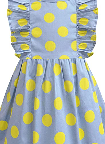Image of A.T.U.N. (ALL THINGS UBER NICE) Girls Cotton Skater Knee Length Casual Dress | Sleeveless Printed Dress