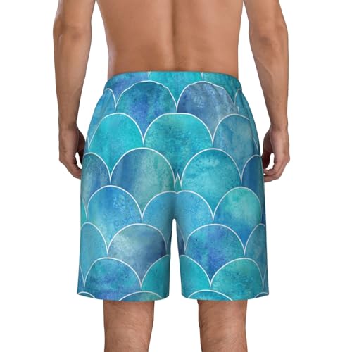 Mens Swim Trunks with Mesh Lining,9 Inch Quick Dry Board Shorts Bathing Suit Swimsuit Beach Pants Swimwear4