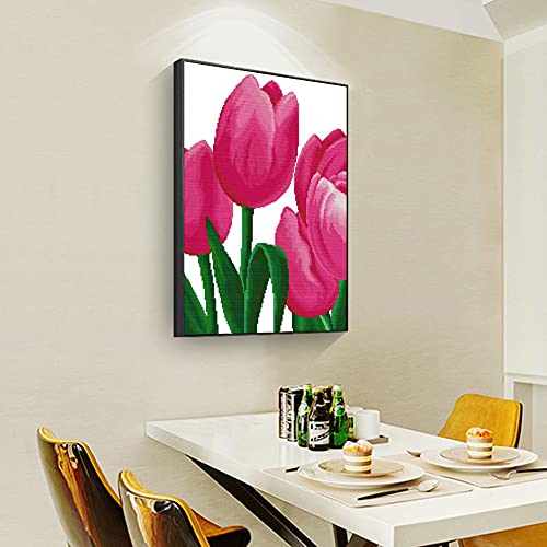 Diamond Painting 5D de Tulipanes Full Round Drill para Cuadro de Diamantes B1335 3