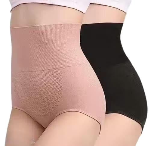 Women's Stretchable Cotton Panty | Soft Elastic Waist | Comfortable Everyday UnderwearLR-229_Black-Pink_PO2_A1_S-picture-54