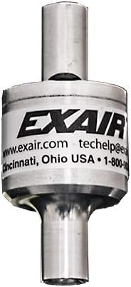EXAIR Line Vac for Air Compressors, Pneumatic Industrial Vacuum, Material Conveyor System, Aluminum, 3/8" Hose Connection - (Model 6078)