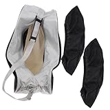 KOMBIUDA 1 Juego Bolsa para Patines y Cubrezapatos. Bolsa De Patines De Hielo Bolsas De Zapatos con Ruedas Porta Patines Portatil Bolsas De Patines Bolsa De Patinaje Oxford Black