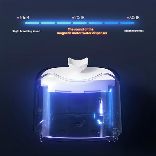 Fuente automática silenciosa para gatos y perros pequeños miniatura 2