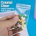 1200pcs 2 x 3 Clear Zip Bag, Small Plastic Jewelry Bags, 2 mil Thick Small Baggies, Resealable Zipper Bag, Storage Baggies for Daily Vitamin, Jewelry, Candy