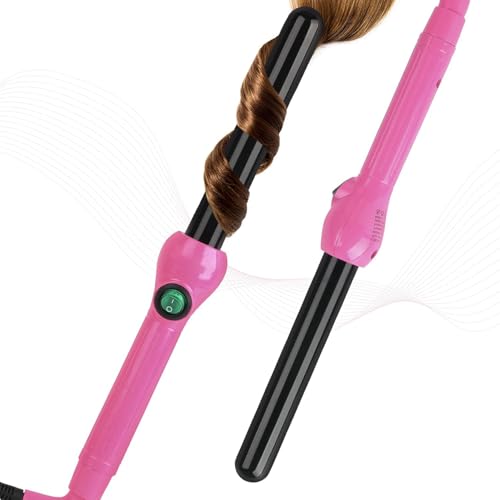 Professional Curling Iron Wand 25mm Curling irons Black Quartz Ceramic Coating Black Advanced Ceramic Curling Stick