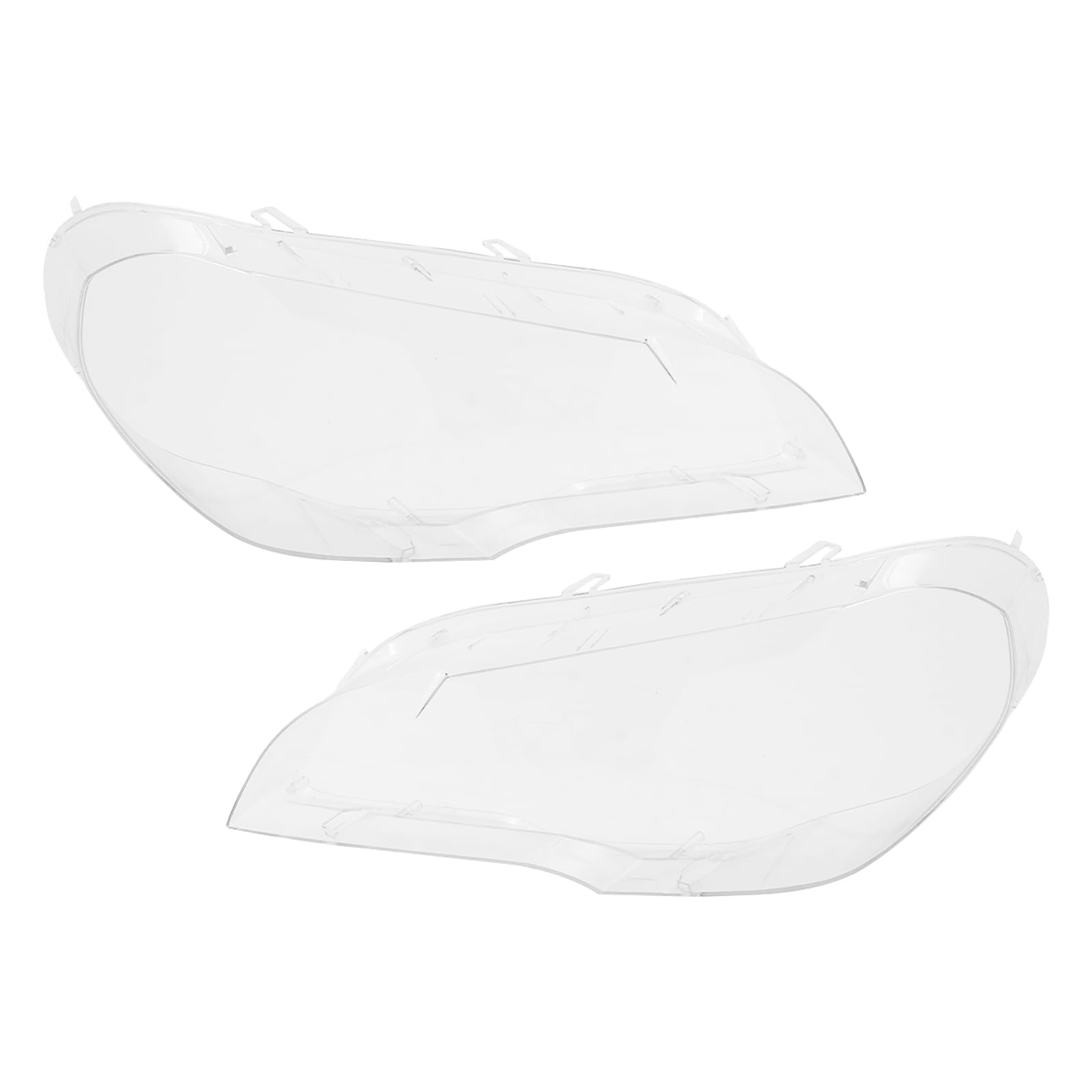 Juego de difusores de cristal para faros delanteros izquierdo y derecho, para faros delanteros transparentes, aptos para E7 Touring 2001 – 2010 (E7)