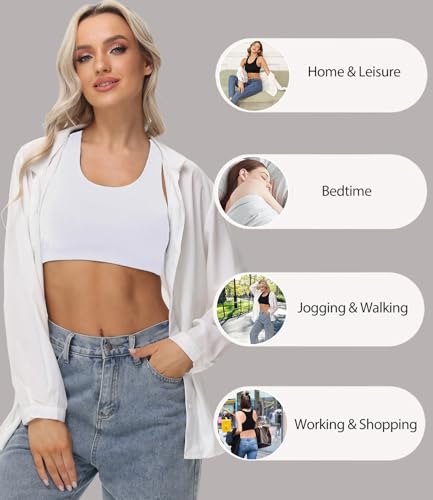 Bralette de algodón sujetador sin relleno espalda en T ropa interior mujer pack de 3 4