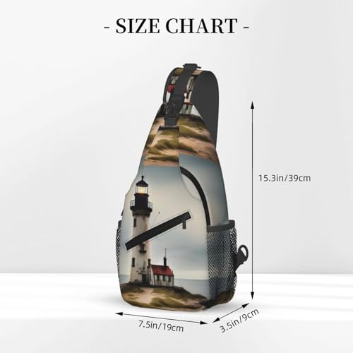 Bolso bandolera de viaje estilo Old Lighthouse miniatura 3