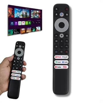 Controle Compatível com TCL Smart Tv 4K 8K Android Rc902v