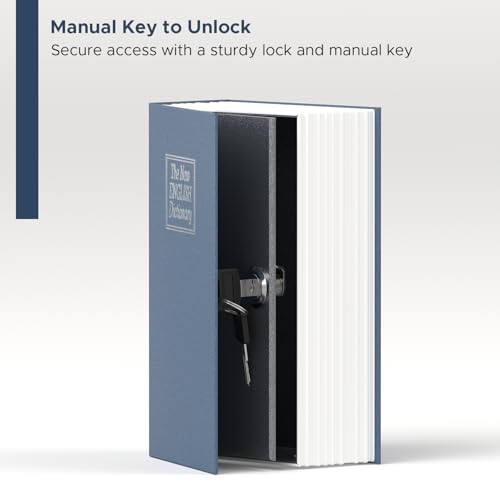 Image of Lifelong Book Safe Locker | Hidden Dictionary Safe Box for Cash, Jewellery & Documents | Secret Portable Locker for Home & Office | Secure Storage Box, Key Lock | Design Blends with Books (LLHSAB02)
