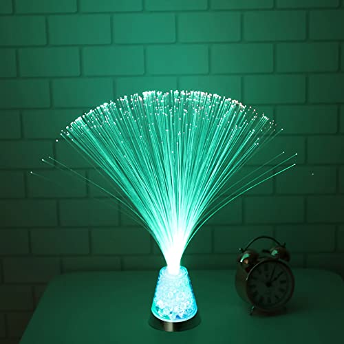 Uonlytech Colorful Fiber Optic Lights Optic Party Light Fiber Optic Wand Light up Table Centerpiece Fiber Optic Centerpiece Colourful Changing Lamp Fiber Optic Lamp 3d Shine Plastic Decorate