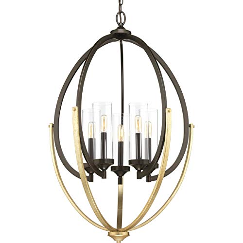 Review Evoke Collection 5-Light Clear Glass Luxe Chandelier Light Antique Bronze Review Evoke Collection 5-Light Clear Glass Luxe Chandelier Light Antique Bronze