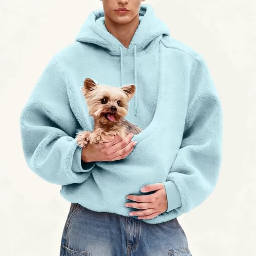 Cuddle Pouch Hoodie Women Fleece Comfort Hoodie Sweatshirt with Cat Pouch - image 4