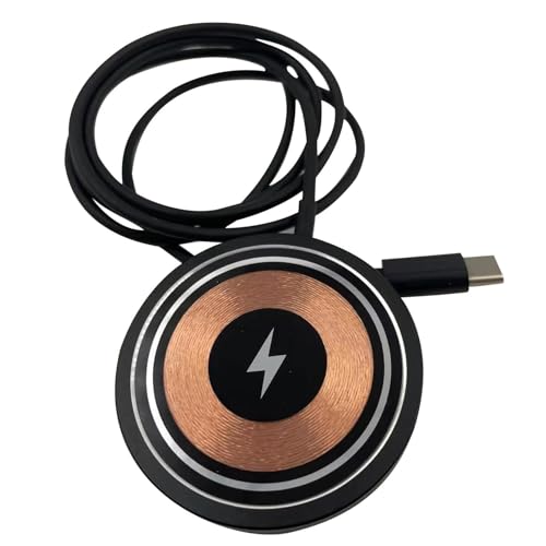 Caricabatterie per telefono cellulare senza fili - Pad di ricarica rapida 15 W per smartphone wireless ad alta velocità con adattatore da parete Compatibile con dispositivi e