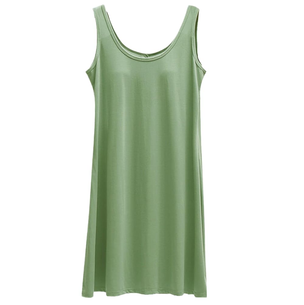 Camisón para Mujer - Vestido De Verano para Mujer, Camisón De Talla Grande Sin Mangas con Tirantes, Ropa De Casa, Camisón Informal De Algodón para Mujer