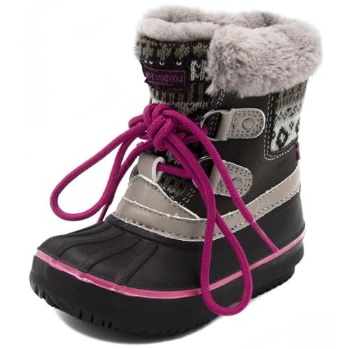 LONDON FOG Girls Toddler Tottenham Cold Weather Snow Boot