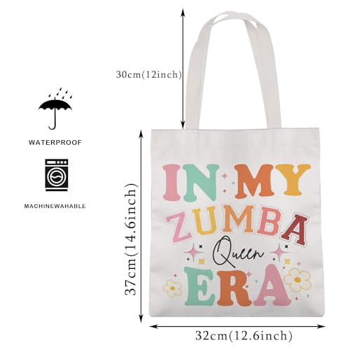 MAOFAED Dance Teacher Present, Daning Team Gift, Canvas Tote Bag for Dance Lover, Dancer Gift (zumbaqueen era)2
