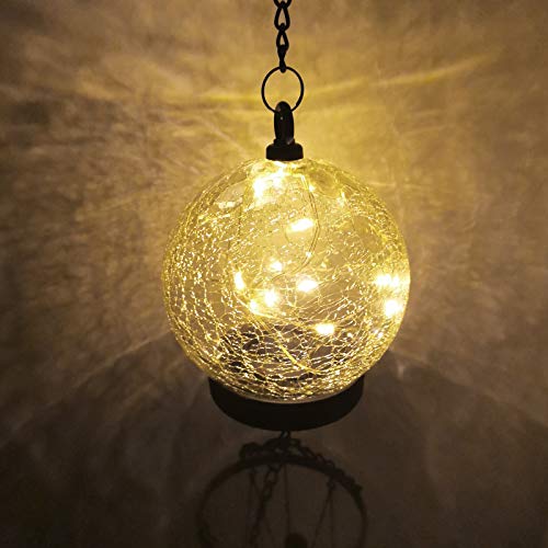 Wind-Chimes-Outdoor-Solar-Lights-42-Inch-Large-Sympathy-Chime-15-LED-Twinkle-Warm-White-Crackled-Glass-Sphere-Ball-Hanging-Lantern-Birthday-Gifts-for-Decorative-in-Garden-Yard-Patio-Landscape Wind Chimes Outdoor Solar Lights 42 Inch Large Sympathy Chime 15 LED Twinkle Warm White Crackled Glass Sphere Ball Hanging Lantern Birthday Gifts for Decorative in Garden Yard Patio Landscape